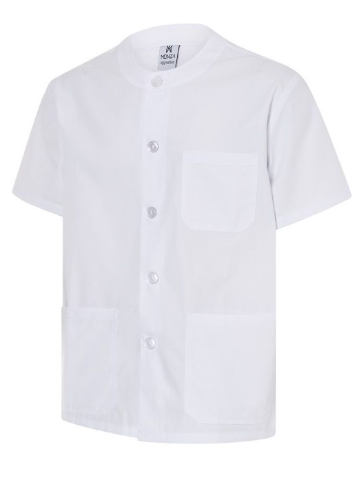 4566. Chaqueta Sanitaria, Manga Corta Confort Fit. 65% Poliéster - 35% Algodón