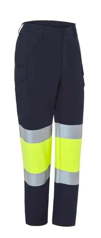 4905. Pantalón Alta Visibilidad Ignífugo Inherente Multinorma. 60% Modacrílico - 38% Algodón - 2% Antiestático