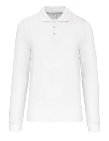 K243. Polo Hombre, Manga Larga. 100% Algodón  