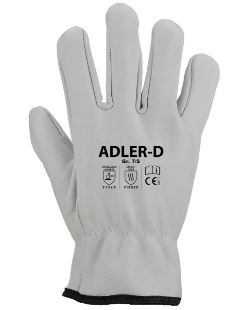 ADLER-D. Guante Piel Flor Vacuno Cat.II (12 pares)