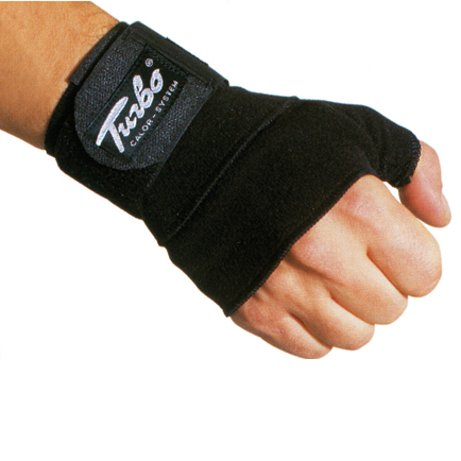 WORK Muñequera con Pulgar . 65% Caucho - 18% Poliamida - 17% Algodón