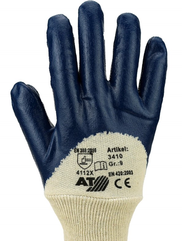 3410. Guante de Algodón recubierto de Nitrilo Cat.II (12 pares)