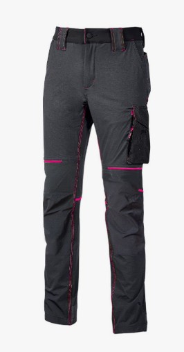 WORLD Lady. Pantalón de trabajo Mujer SlimFit. 86% Nailon - 14% Spandex