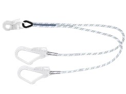 FA 40 600 15. Eslinga Bifurcada de Retención en Cuerda Trenzada Lg. 1,50 M con Conectores