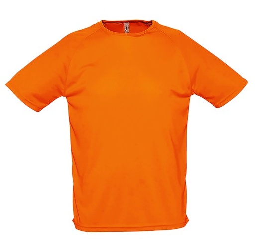 SPORTY. Camiseta Hombre Malla Manga Corta. 100% Poliéster transpirable