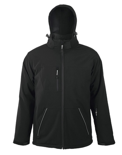 ROCK Hombre. Softshell Acolchado. 94% Poliéster - 6% Elastano, Interior: 100% Poliéster