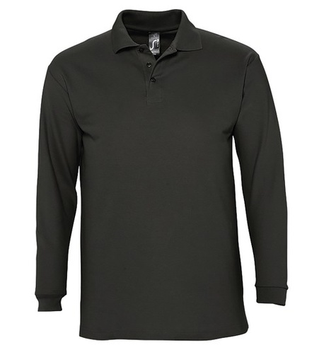 WINTER II. Polo Hombre Manga Larga. 100% Algodón