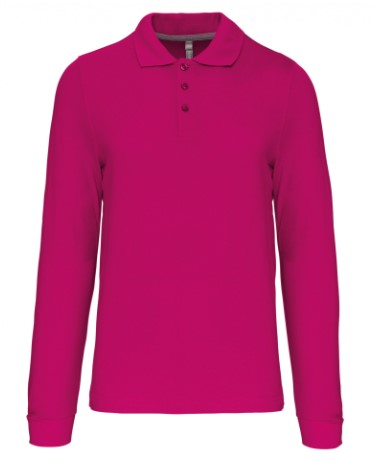 K243. Polo Hombre, Manga Larga. 100% Algodón  