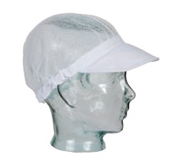5815. Cofia Rejilla con Visera. 100% Poliamida