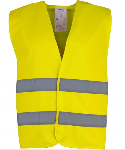 WTGP-K. Chaleco Amarillo Alta Visibilidad. 100% Poliéster