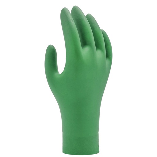 6110PF. Guante de Nitrilo Biodegradable Eco Best Technology® Cat.III (Dispensador 100 Unidades)