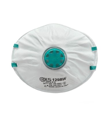 [BLS 129BW] Serie CLASSIC. Mascarillas Desechables con Válvula (caja 15 unds)