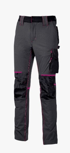 ATOM Lady. Pantalón de trabajo Mujer SlimFit. 90% Nailon - 10% Spandex  